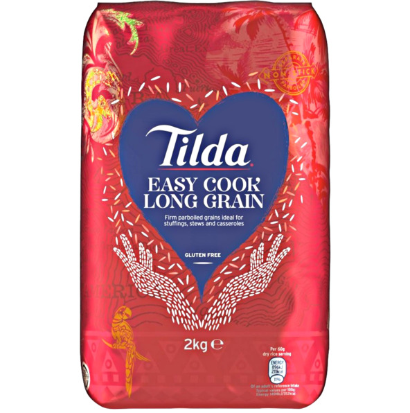 Tilda Easy Cook Long Grain Rice 2 kg