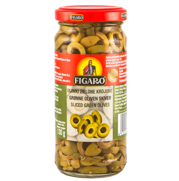Figaro Sliced Green Olives 240g