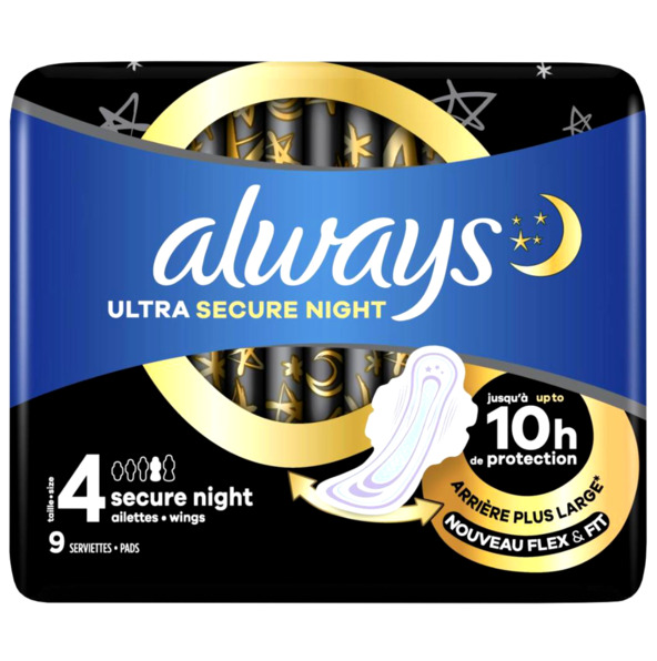Always Ultra Secure Night 9pcs.