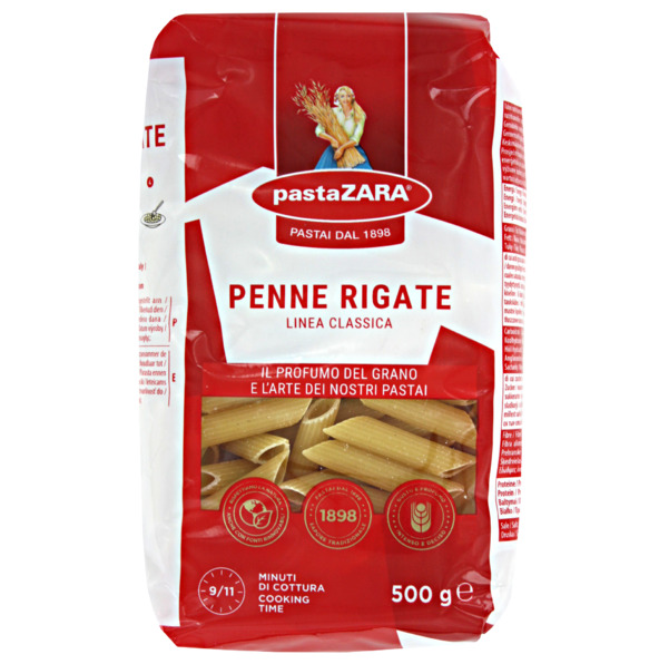 Pasta Zara Penne Rigate 500g