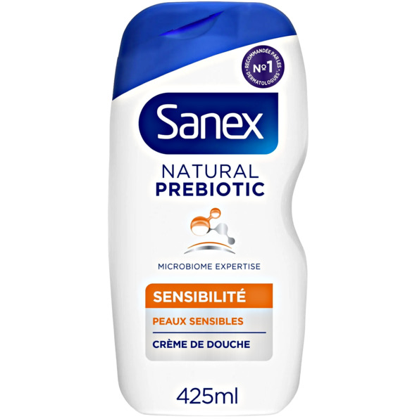 Sanex Shower Cream Natural Prebiotic Sensitive 425ml